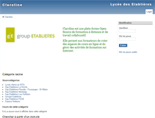 Tablet Screenshot of claroline.etablieres.fr